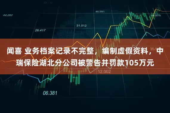 闻喜 业务档案记录不完整，编制虚假资料，中瑞保险湖北分公司被警告并罚款105万元